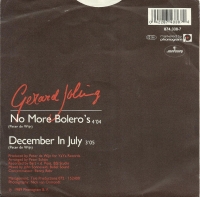 Gerard Joling - No more bolero's            (Single)