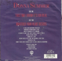 Donna Summer - This time I know it's for real (Single)