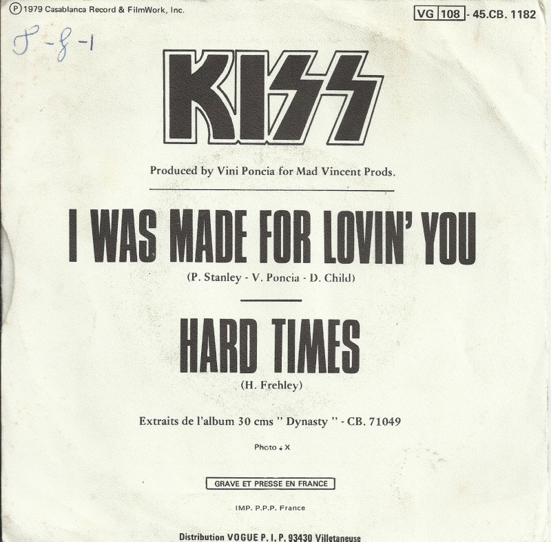 Kiss - I Was Made for Lovin' You Şarkı Sözleri - Söz Arşivi