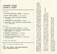 Johnny Cash - John R. Cash               (Cassetteband)