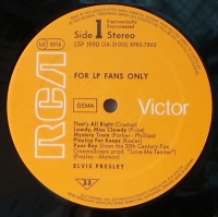 Elvis Presley - For Lp Fans Only         (LP)