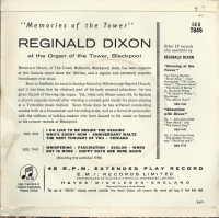 Reginald Dixon - Memories Of The Tower             (Single)