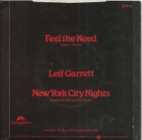 Leif Garrett - Feel The Need                     (Single)