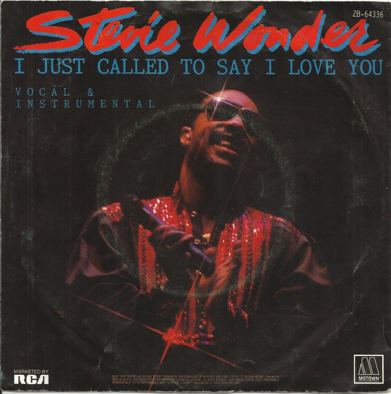 Stevie Wonder - I Just Called To Say I Love You  (Single)