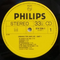 Urbanus - Tien Jaar Live                   (LP)