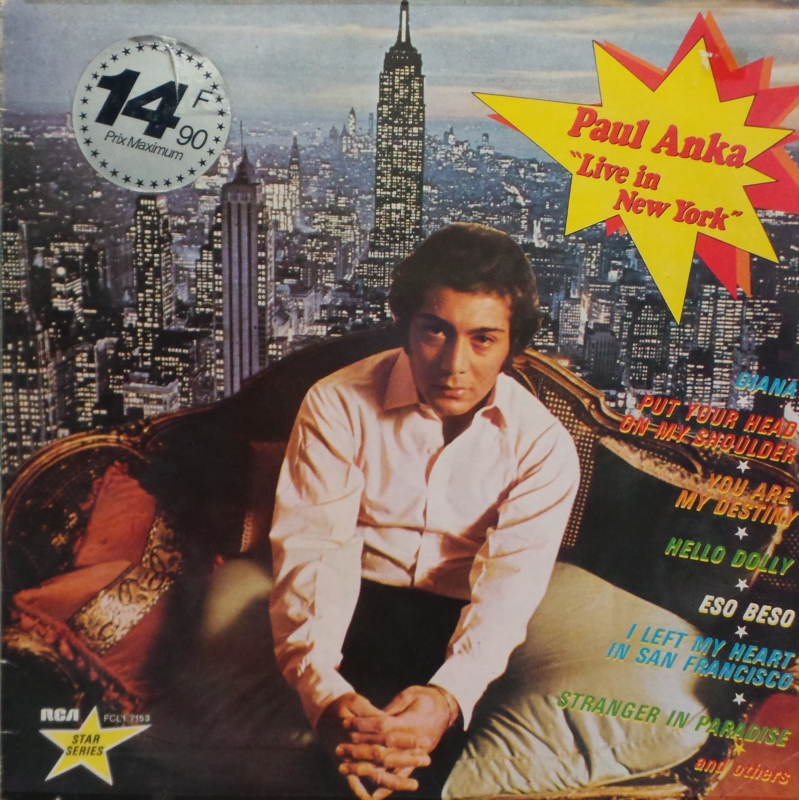 Paul Anka - Live In New York   (LP)