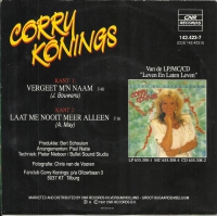 Corry Konings - Vergeet M'n Naam       (Single)
