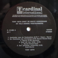 Tony Geys - Zingt De Grote Kuskesdans  (LP)