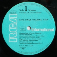 Elvis Prsley - Elvis Sings Flaming Star   (LP)