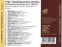 The Temperance Seven - The Parlophone Recording Vol:1  (CD)