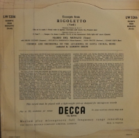 Mario Del Monaco, Hilde Gueden - Excerpts From Rigoletto (Mini-LP)