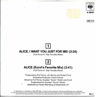 Full Force - Alice, I Want You Just For Me         (Single)