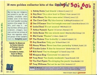 18 rare Golden Collector Hits  Vol:1   (CD