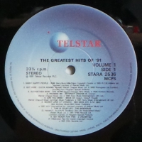 The Greatest Hits Of 91 Volume One (Verzamel LP)