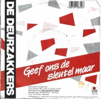 De Deurzakkers - Geef Ons De Sleutel Maar (Single)