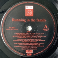 Level 42 - Running In The Family (LP)