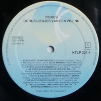 Dorus - Liedjes Van Een Vriend (LP)