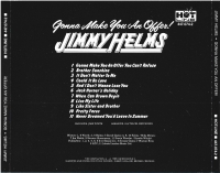 Jimmy Helms - Gonna Make You An Offer (CD)