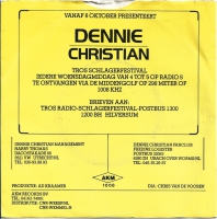 Dennie Christian - Kom Ga Maar Met Me Mee (Single)