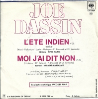 Joe Dassin - L'été Indien (Single)