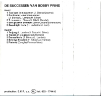 Bobby Prins - Gouden Successen (Cassetteband)