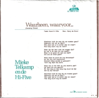 Mieke Telkamp - Waarheen Waarvoor (Single)